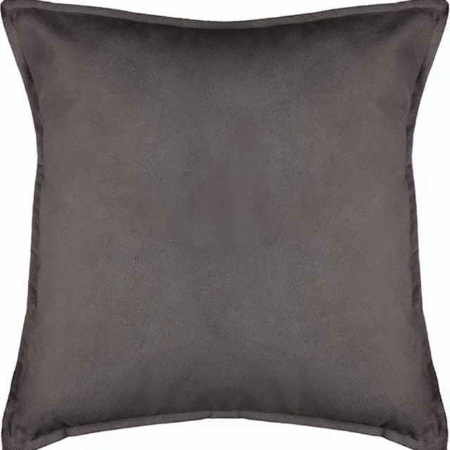 Silumen 55x55 cm Polyester Square Decoratieve kussen - effen kleur - Overig - Grijs - Gris - 55x55 cm - SILUMEN