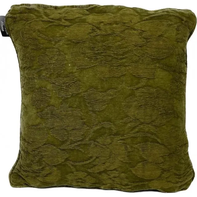 Madison sierkussen 40x40 cm Vague flower green Groen