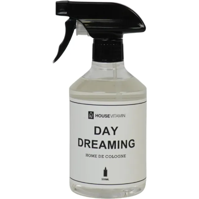 Housevitamin Roomspray Day Dreaming – Bloemengeur – 500 ml – Luxe Huisparfum – Interieurspray – Geurspray voor Woonkamer, Toilet & Badkamer Transparant