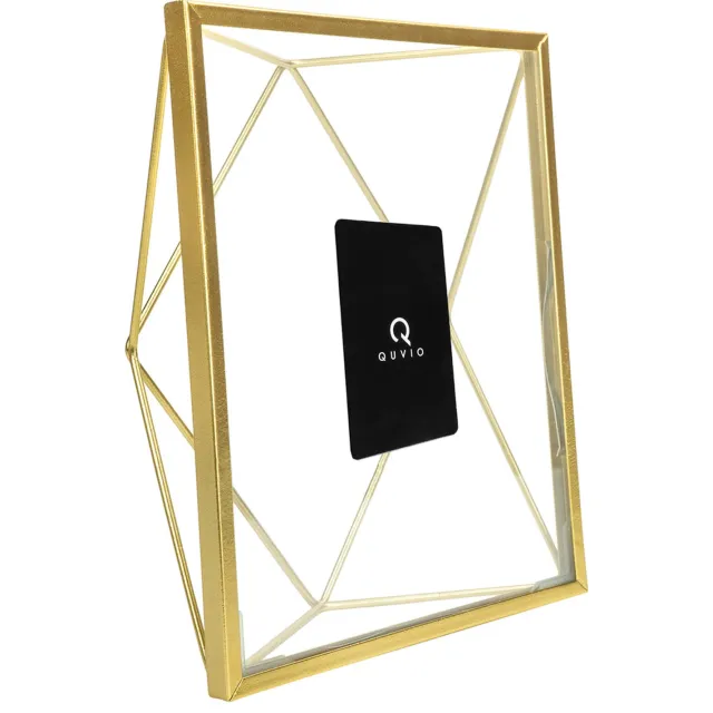 QUVIO Fotolijst - 6,5 x 17,5 x 23 cm - Hexagon - Goud