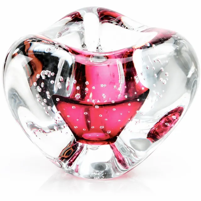 Loranto Kristallen Waxinelichthouder - Rood - 8 cm - Boheems Kristal