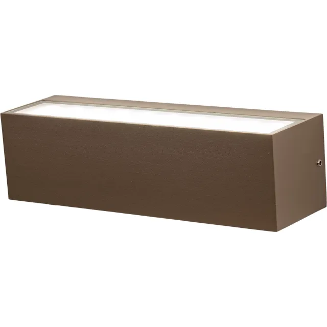 Lumidora Wandlamp 75358 - Voor buiten - SAMMY - 2 Lichts - Ingebouwd LED - 12.0 Watt - 1000 Lumen - 2700 Kelvin - Bruin - Metaal - Buitenlamp - Badkamerlamp - IP54