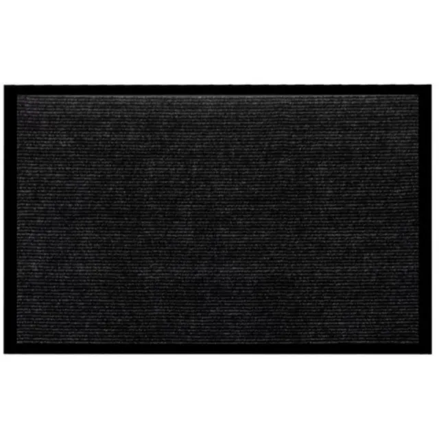 Ruhhy deurmat - 60 x 90 cm - zwart/grijs - antislip - woonaccessoires Antraciet