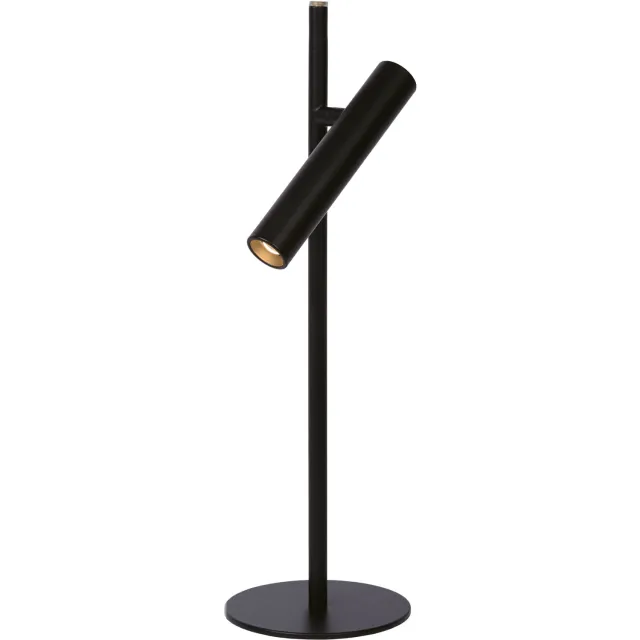Lett Bureaulamp - Moderne Tafellamp - Dimbaar - 2700K - Zwart Mat Zwart