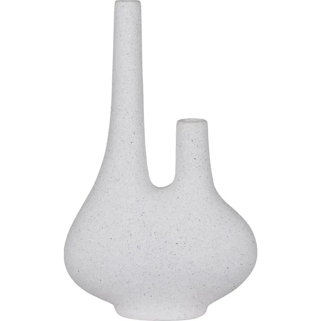 House Nordic Vaas - Wit - Keramiek - Design - 23x11x37 cm