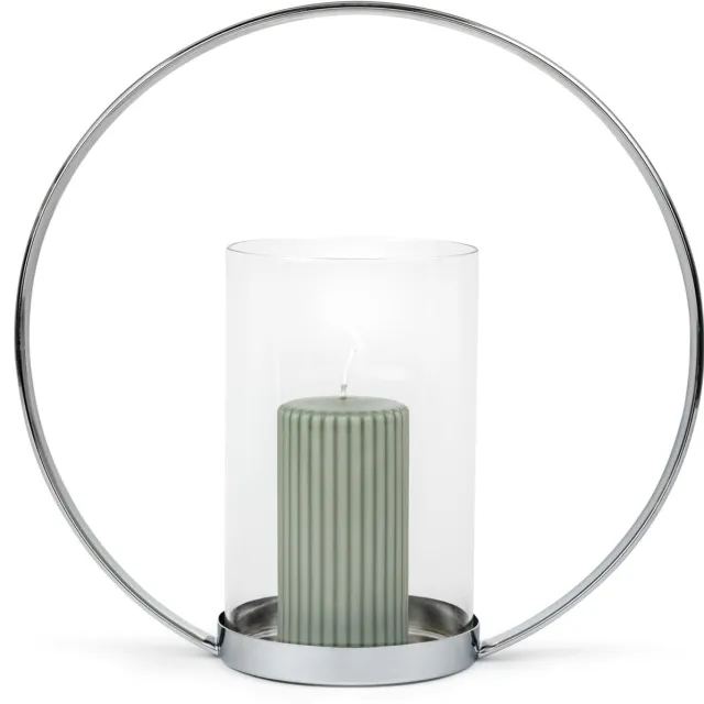 Zilverstad Windlicht Elana zilver kleur - Moederdag cadeautip!