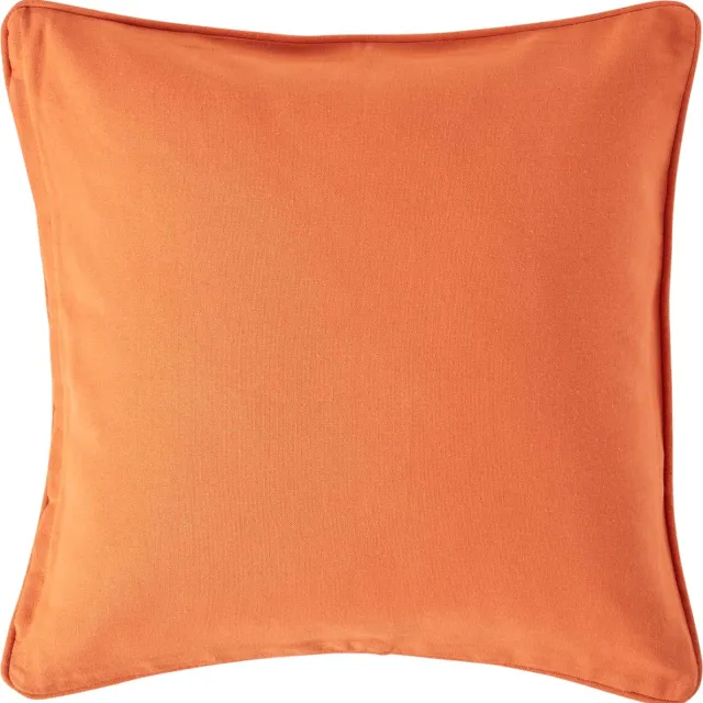Homescapes terracotta katoenen kussenhoes, 45 x 45 cm