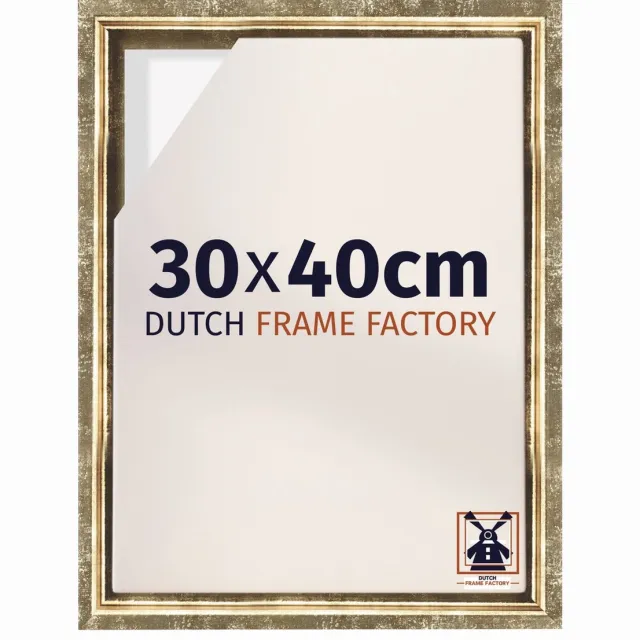 Dutch Frame Factory Baklijst 30x40 cm - Goud Antiek - Geschikt voor Canvasdoek - MDF Baklijst Lausanne