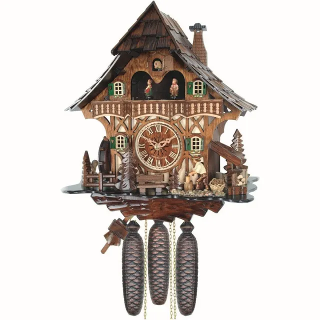 Engstler 496/8 MT - Koekoeksklok - 8-daags kettinguurwerk meerkleurig