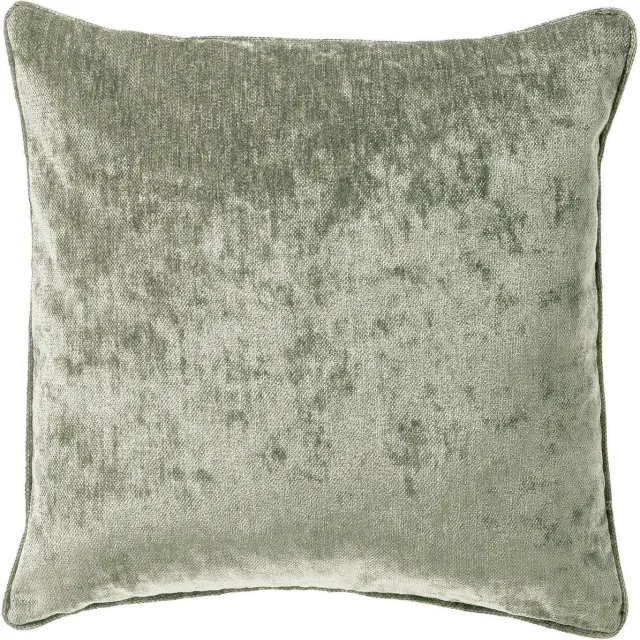 Dutch Decor LEWY - sierkussen 45x45 cm - glansvelours - Green Milieu - groen - Inclusief binnenkussen - Luxe kussens voor woonkamer & bank Lichtgroen