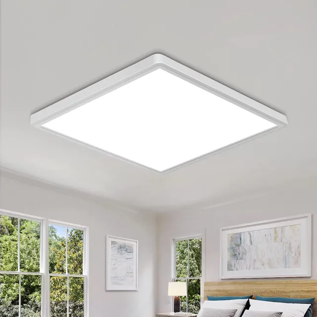 Riserva LED Plafondlamp Vierkant 24W Wit Modern Design 2700lm 6500K voor Woonkamer Slaapkamer Keuken Badkamer