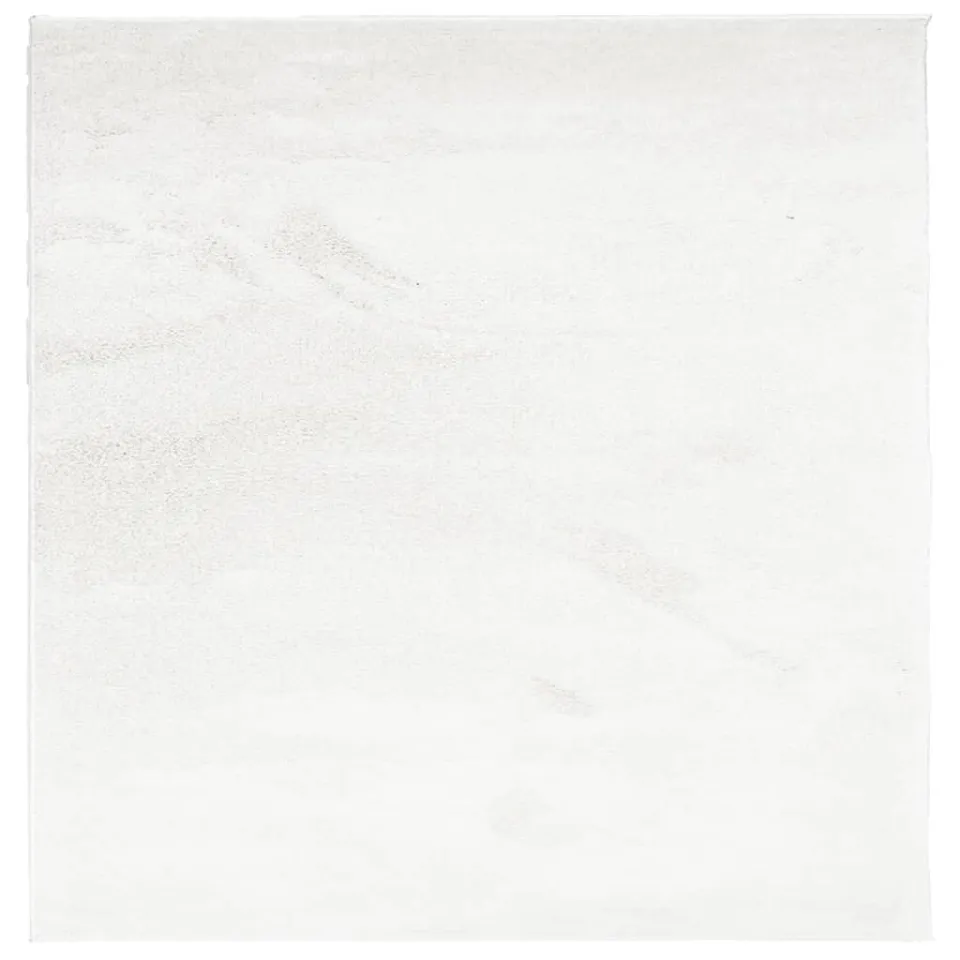 vidaXL Vloerkleed OVIEDO laagpolig 120x120 cm crèmekleurig, foto 6