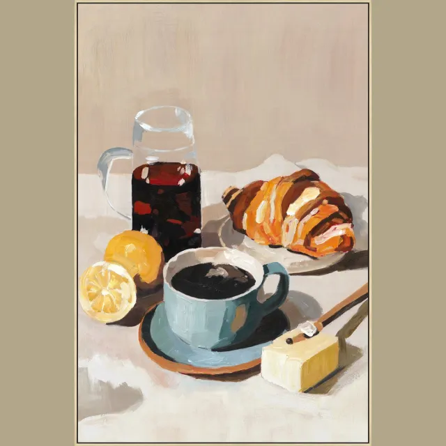homebound by ky Schilderij Café Bliss 70x105cm Multi