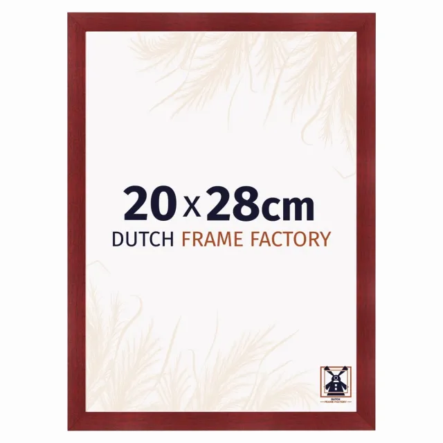 Dutch Frame Factory Fotolijst 20x28 cm - MDF - Wijnrood Geveegd - Praag