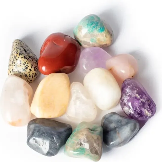 Yogi & Yogini Meditation Trommelstenen mix Brazilië A kwaliteit - 5000 Gram Verschillend