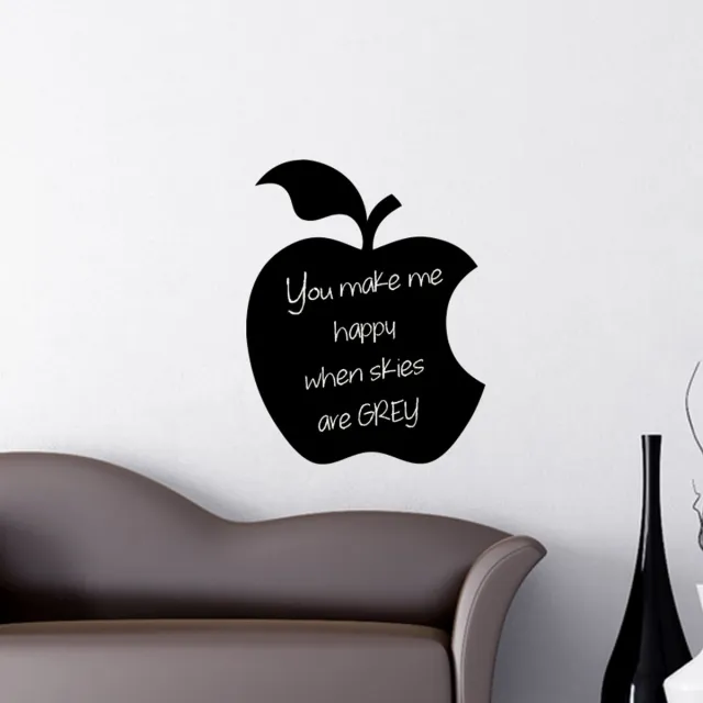 Ambiance Sticker Schoolbordsticker - uitwisbare zelfklevende muurstickers - APPEL 1 - 130x105cm Multi color