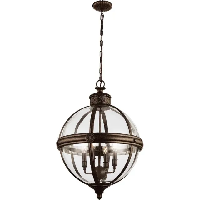 Steady Lighting Bohemian Kroonluchter - Steady Lighting - Metaal - Bohemian - E14 - L: 49.8cm - Voor Binnen - Woonkamer - Eetkamer - Brons
