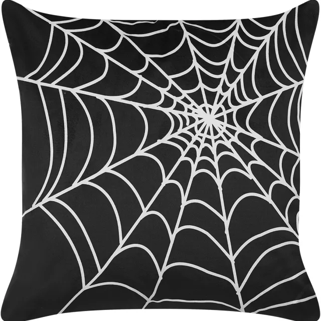 Beliani LYCORIS - Sierkussen - Zwart - 45 x 45 cm - Fluweel