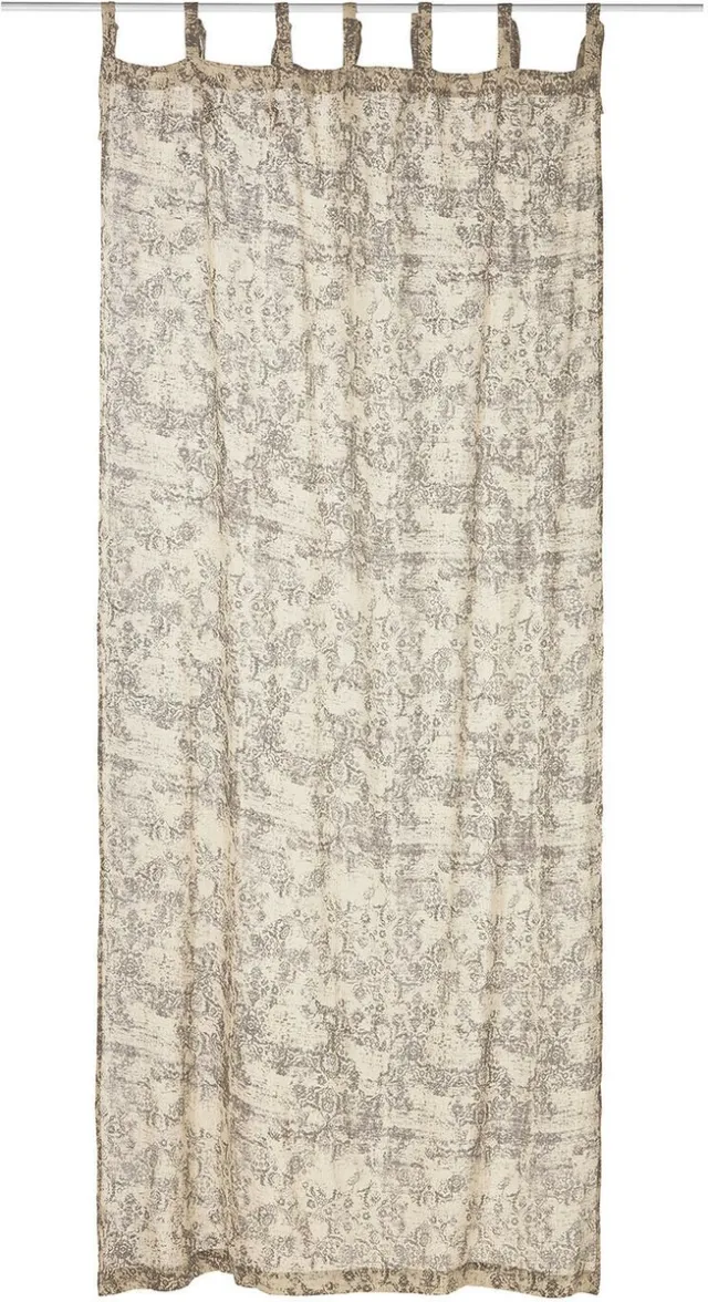 Loberon Gordijn Mirette beige/grijs