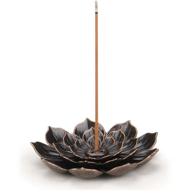 Wierookhouder - Aromatherapie accessoire - Wierook Houder - Incense holder - Wierook Brander - LOUZIR bruin