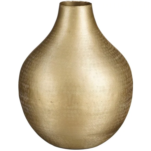 Mica Decorations Kyan Vaas - H31 x Ø25 cm - Aluminium - Champagne