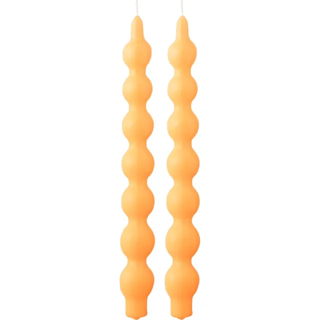 J-Line kaars Kalebas - oranje - 5U - doos van 2