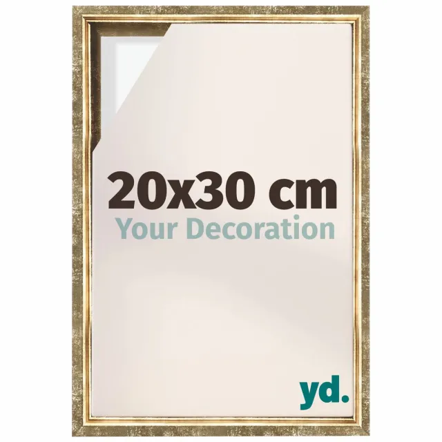 yd. yd, Baklijst 20x30 cm Goud Antiek - Lijst voor Canvasdoek - MDF Lyon