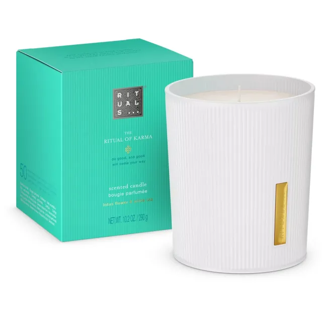 Rituals Karma - Candle 290 gram - Kaars 290 gram Wit