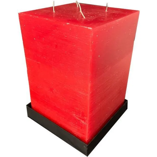 L28 Mammoetkaars rood vierkant 400/200/200 mm