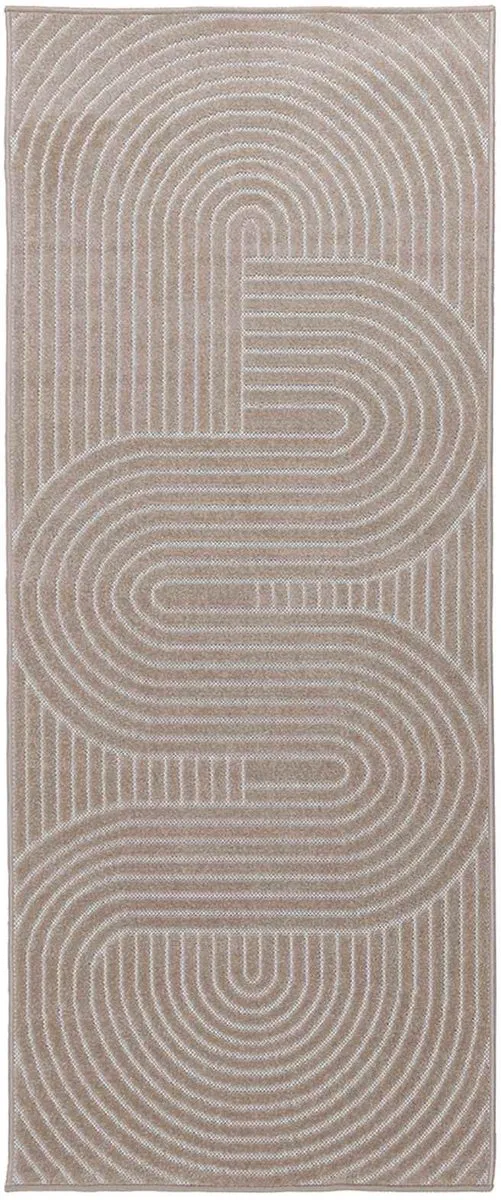 vidaXL Binnen- - en - buitenkleed - PALMERAS - Beige - 80 - x - 200 - cm - Polyester
