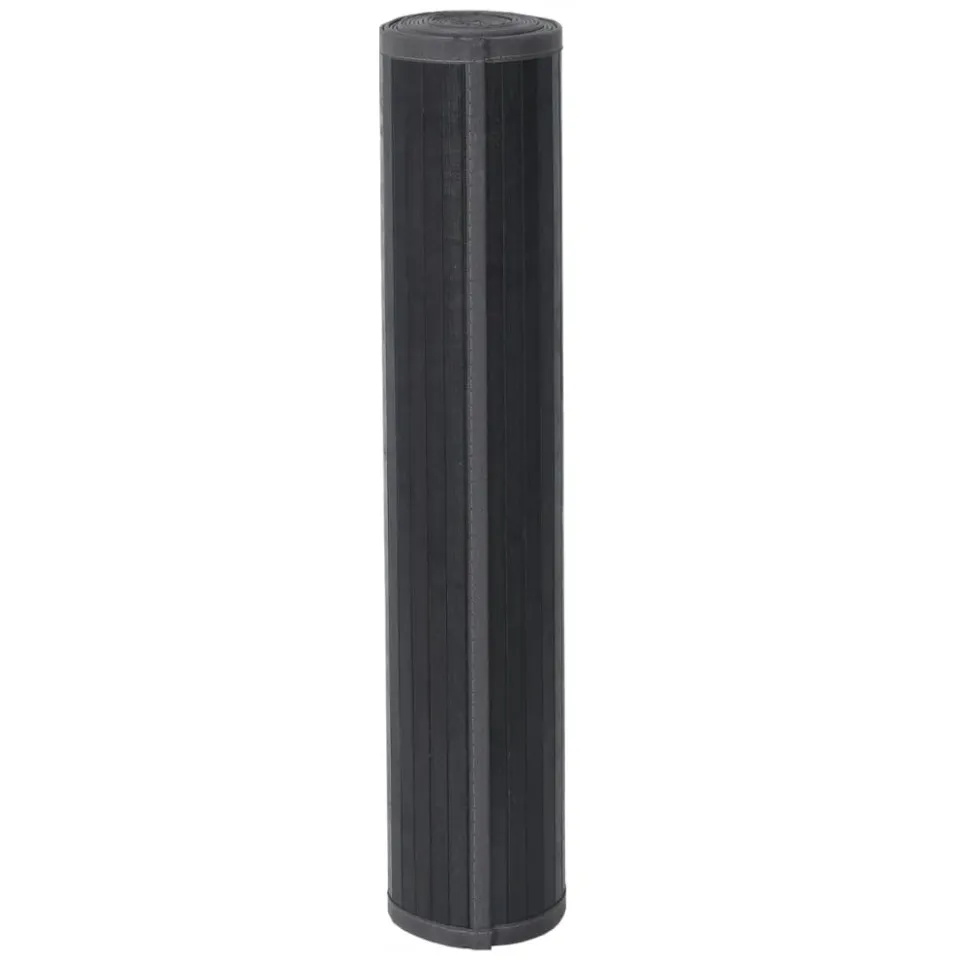 vidaXL Vloerkleed rechthoekig 100x400 cm bamboe grijs