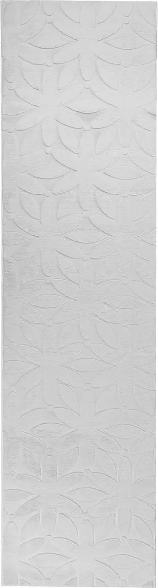 Beliani HOOD - Vloerkleed - Lichtgrijs - 80 x 300 cm - Polyester