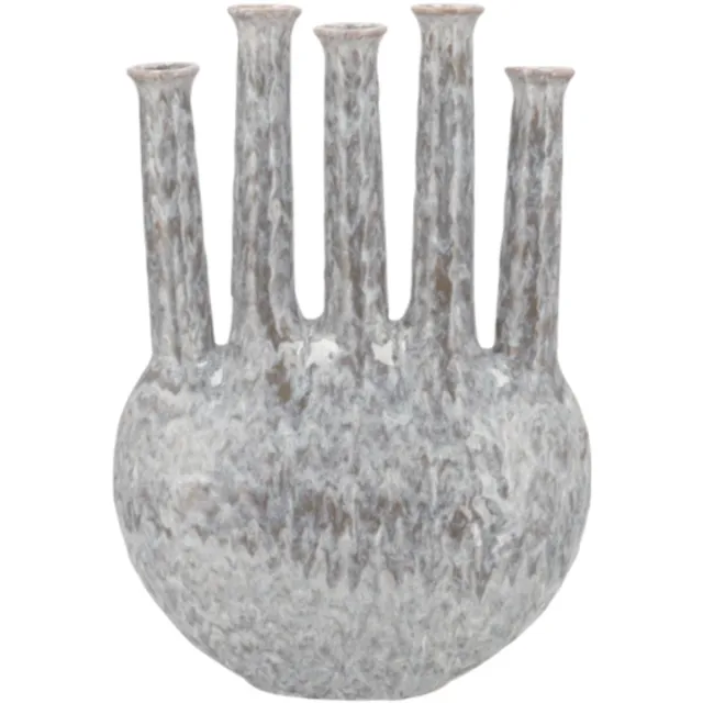 Daan Kromhout Design Vaas Inga Jahra grijs 46 cm - Daan Kromhout