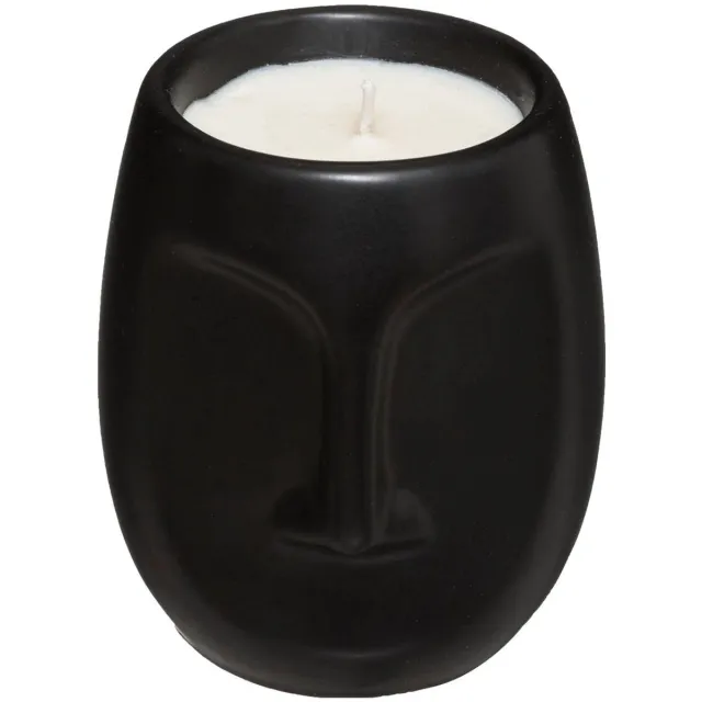 Atmosphera Créateur d'intérieur® Geurkaars in keramische pot met gezicht MAYA Noir