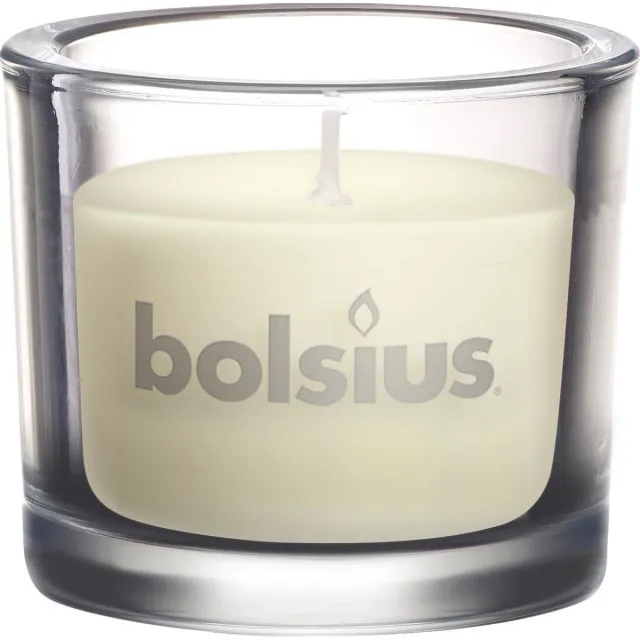 Bolsius Kaars In Glas Chic 9,2 Cm Wax Ivoor