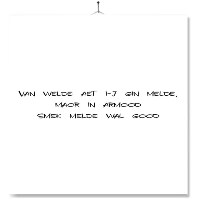 MC Living Tegel Met Opdruk | Achterhoekse Tekst Ontwerp 27