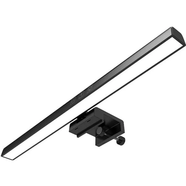 VHV Monitor lamp - Monitor Lamp LED - Bureaulamp met klem - 3 Dimbaar - Klemlamp met Instelbare Kleur - Klemlamp - Zwart zwart1