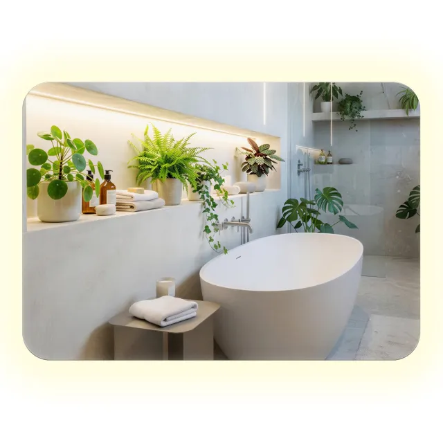 Coloray LED Spiegel - Grote Rechthoekige Spiegel met Verlichting - 70 x 100 cm - LED Badkamerspiegel - Neutral Wit 4000K - Grote Wandspiegel LED - Moderne Spiegel Neutraal Wit