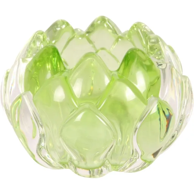 Baroque Waxinelichtjeshouder - Theelicht glas 5.3 cm - 5.3x8.2x8.2 - Glass Green