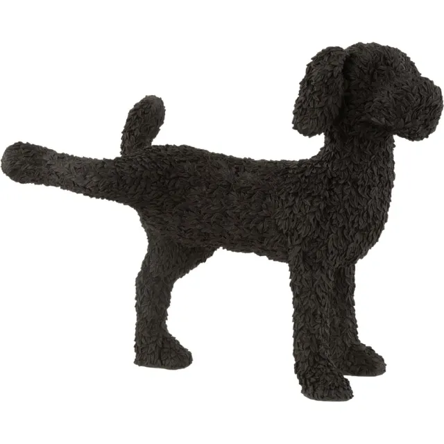 J-Line decoratie Hond Max - polyresin - zwart