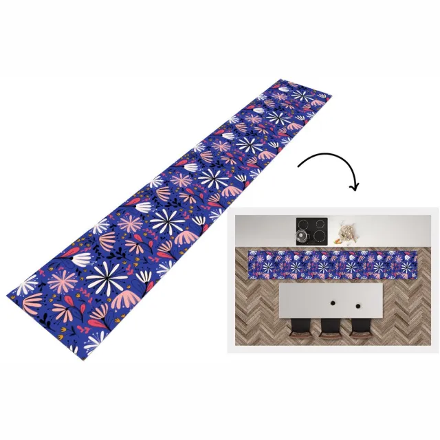 KitchenYeah Keukenloper - Keukenmat - Patronen - Abstract - Bloemen - Keuken vloerkleed Multicolor
