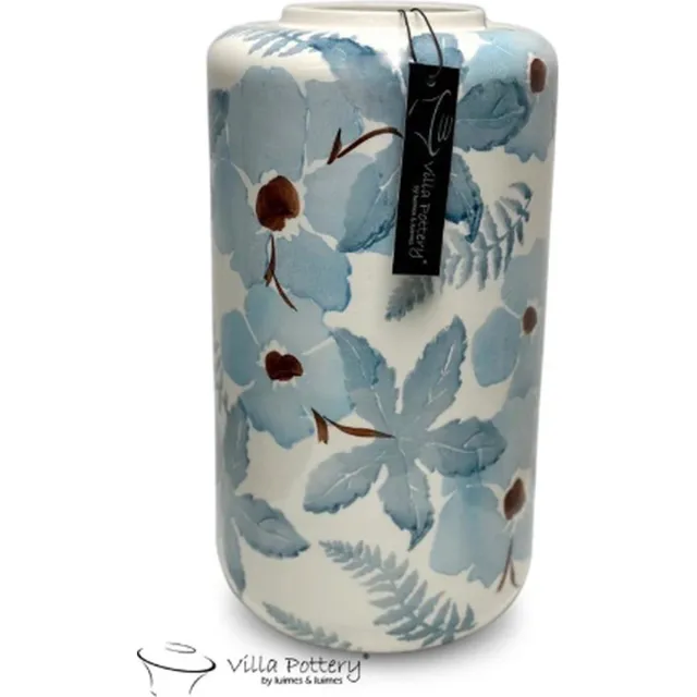 Irishflowers Vaas - Villa Pottery - Decoratie - Woondecoratie - Bloemenvaas - Keramiek - Blue Creation 2 Vaas Blauw