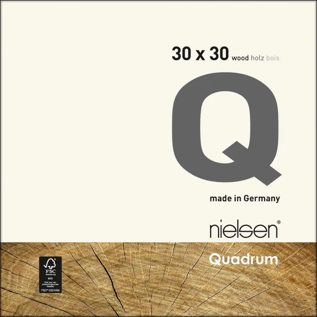 Nielsen Quadrum Houten Wissellijst Black 30x30cm Zwart