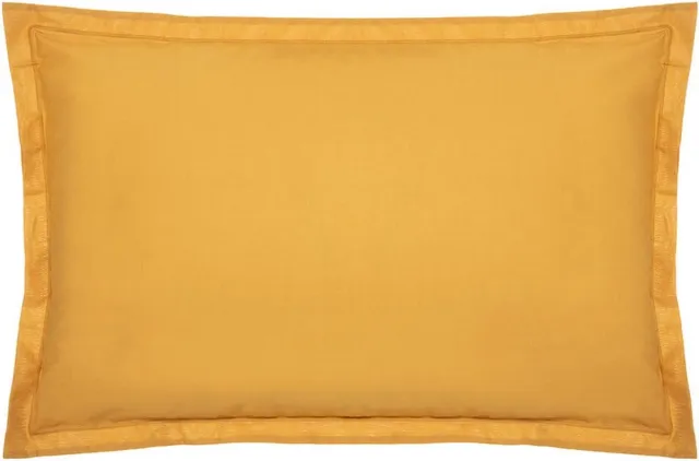 Atmosphera Créateur d'intérieur® Kopfkissenbezug aus Baumwolle - senfgelb 50x70 cm - Ocker - Atmosphera createur d'interieur Multikleur