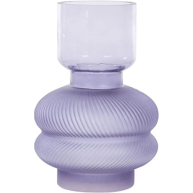 Beliani RODIA - Decoratieve vaas - Paars - Glas