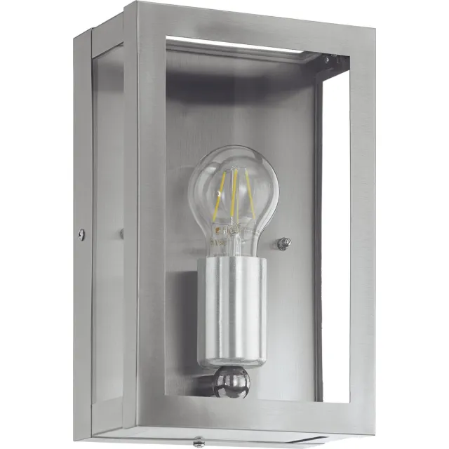 Eglo Alamonte Wandlamp Buiten - E27 - 26 cm - Roestvast Staal Grijs