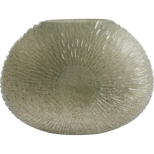 Light & Living Light&living Vaas 40,5x11x30,5 cm CONCHA grijs-groen Antraciet