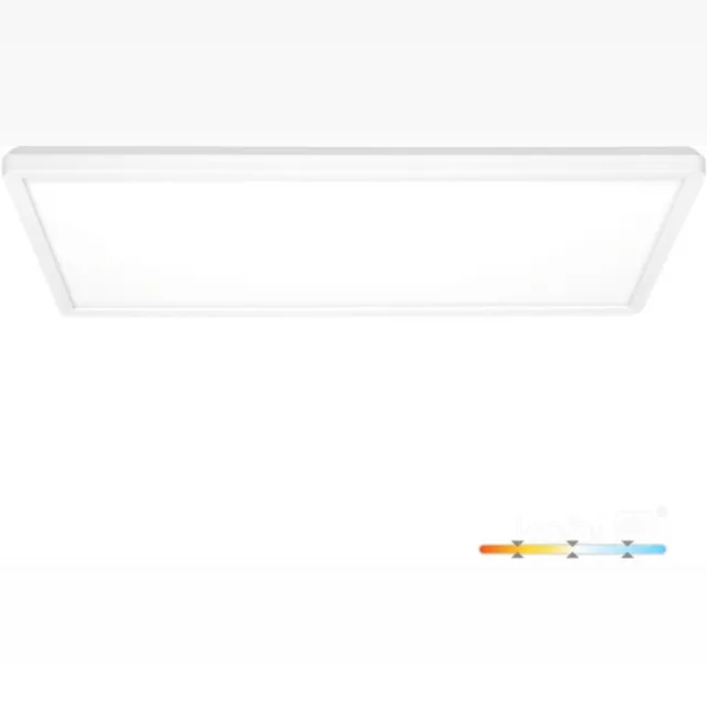 Kobi Premium LED plafondlamp NIVERA SQUARE 32W wit IP54 3CCT | Geen fitting | Warm Wit-Koel Wit-Daglicht | 32 watt | 30.000 Branduren