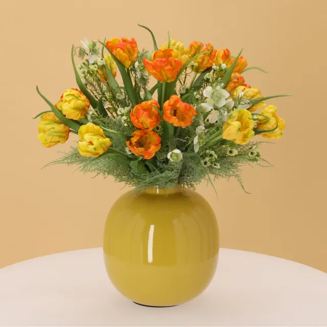 maxifleur Kunstplanten Kunstboeket Tessa Hillegom 55 cm Geel