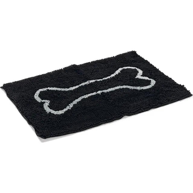 Dirty Dog Droogloopmat - Hond - Zwart - 78x51 cm